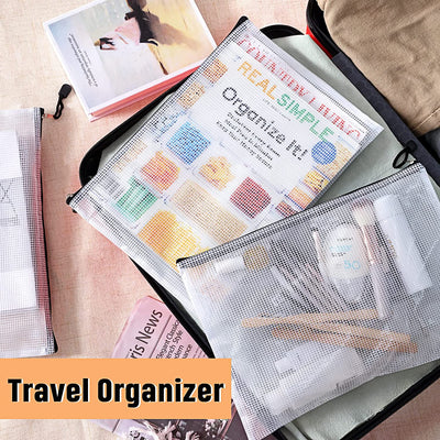 20Pcs Mesh Zipper Pouch Bags Black Zipper Bags for Organizing Storage Waterproof Letter Size/A4 Size Puzzle Bag, Zipper File Bags for Board Games and School Office Supplies
