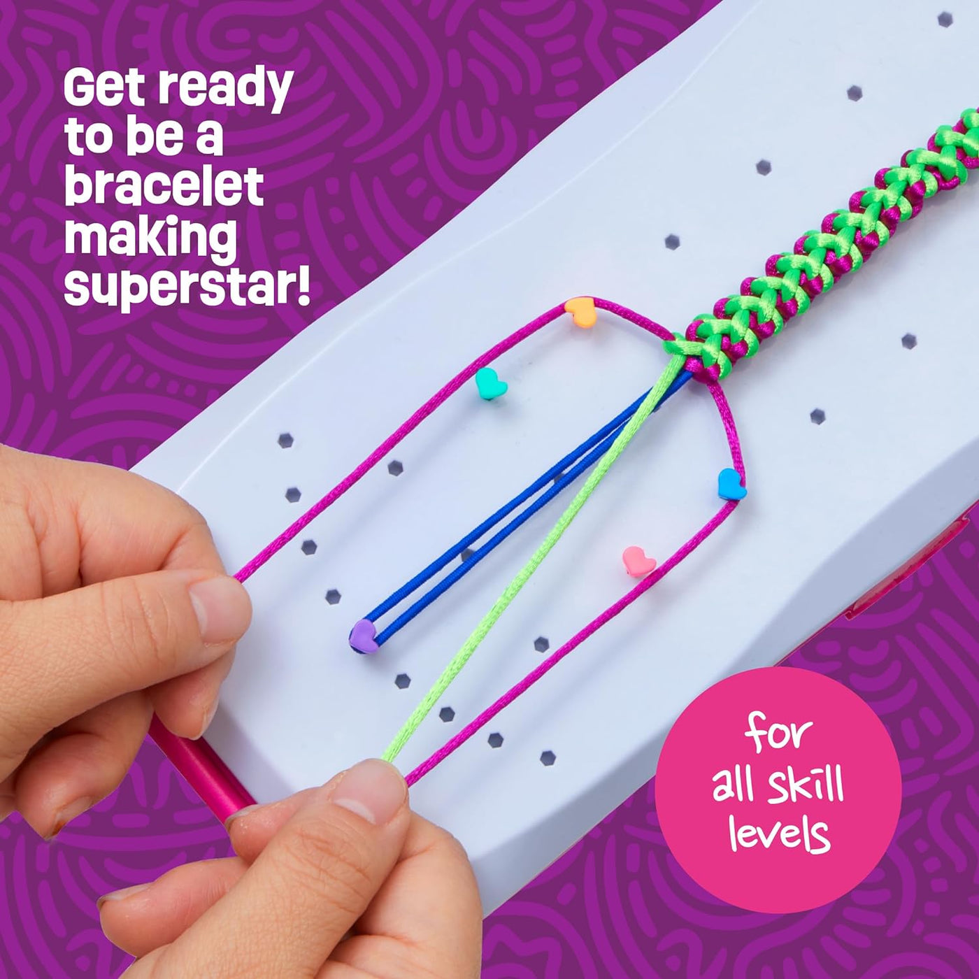 Friendship Bracelet Making Kit for Girls - Crafts for Girls - String Bracelets Maker Craft - Gifts for 6-12 Year Old Girl - Birthday Gift Ideas & Kits Toys Ages 8, 9, 10, 11, 12 - Kids Age 8-12 Olds