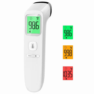 No-Touch Thermometer for Adults and Kids, FSA/HSA Eligible, Fast Accurate Digital Thermometer with Fever Alarm & Silent Mode, Easy-To-Use for Babies, Kids, & Elderly