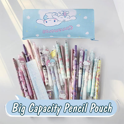 Cute School Supplies Kawaii Anime Cartoon Stationery Gift Set for Girls Kids Including Spiral Notebook Gel Pen Pencil Cse Sticky Note（Blue）