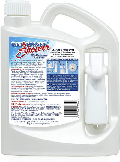 Shower Cleaner Weekly Application Requires No Scrubbing, Bleach-Free Formula, 64 Ounce (Pack of 1)