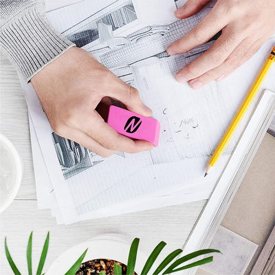 Noverbee Erasers, Pink Erasers. Erasers for Pencils 12 Pk. Erasers for Kids, Erasers Bulk for School Supplies, Art, and Office Use. Latex- Free Pencil Erasers.