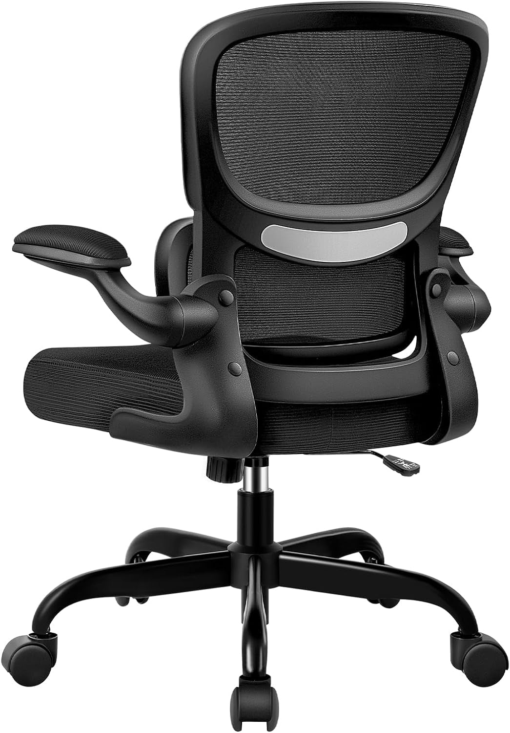 Office Chair, Ergonomic Desk Chair with Lumbar Support and Adjustable Armrests, Breathable Mesh Mid Back Computer Chair, Reclining Task Chair for Home Office