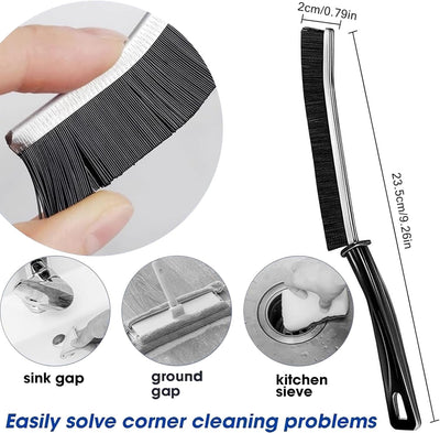 2023 New Multifunctional Gap Cleaning Brush, Plastic Handle, 6Pcs