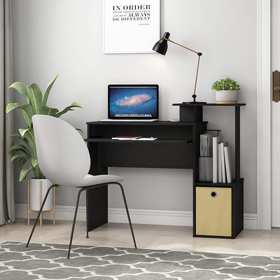 Econ Multipurpose Home Office Computer Writing Desk, Black/Brown