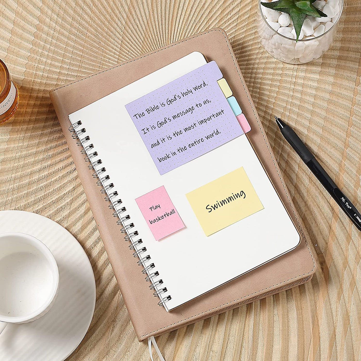 - Sticky Note Set, 410 Pack, Pastel Colors, Sticky Notes Tabs, Divider Sticky Notes, Office Supplies, Planner Sticky Note Dividers Tabs, Book Notes, Bible Sticky Notes