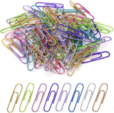 Paper Clips, 240Pcs Medium Size Colored Paper Clip, Paperclips Assorted Colors, Paper Clips for Paperwork Office School and Personal Use