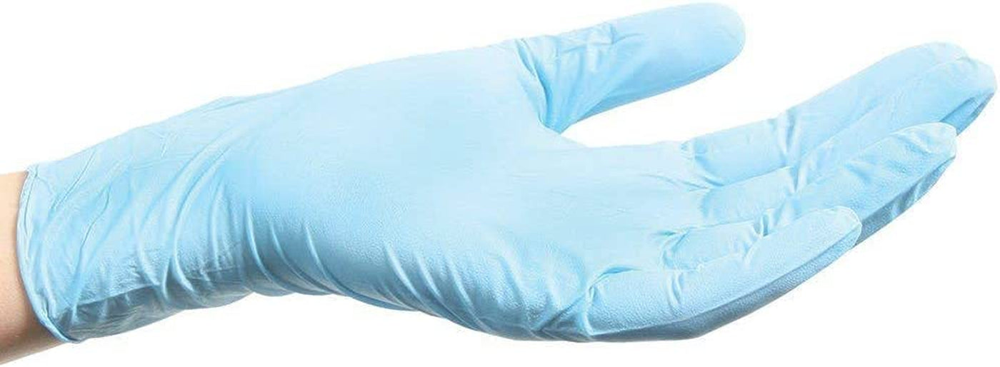 Forpro Disposable Nitrile Gloves, Chemical Resistant, Powder-Free, Latex-Free, Non-Sterile, Food Safe, 4 Mil, Blue, Small, 100-Count