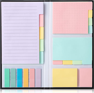 - Sticky Notes Set, 410 Pack, Pastel Colors, Divider Sticky Notes, School Supplies, Office Supplies, Planner Sticky Note Dividers Tabs, Book Notes
