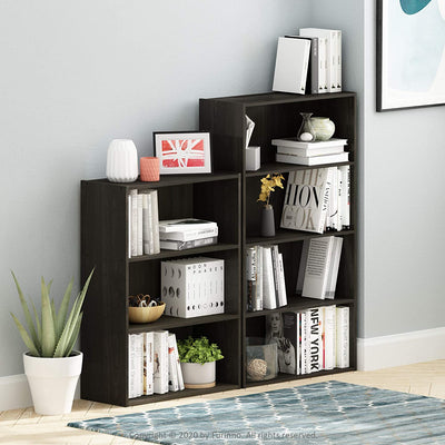 Pasir 3-Tier Open Shelf Bookcase, Espresso