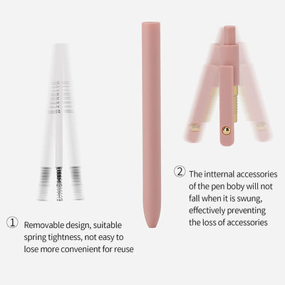 Gel Pens, 6 Pcs 0.5Mm Quick Dry Black Ink Pens Fine Point Smooth Writing Pens, Cute Office School Supplies Gifts for Women